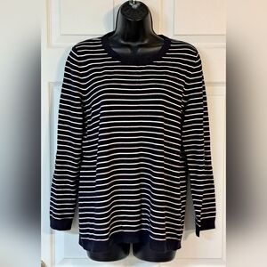 Talbots Plus Striped Pullover Sweater